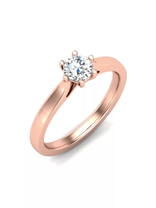 Gyűrűguru eljegyzési gyűrű 0,5ct I/SI gyémánttal BRK649 