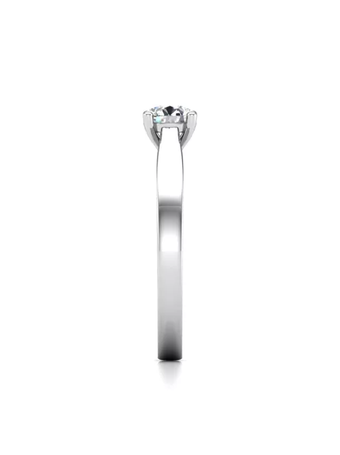Gyűrűguru eljegyzési gyűrű 0,25ct I/SI gyémánttal BRK650 