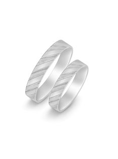 Arany karikagyűrű pár C11477f fehér arany