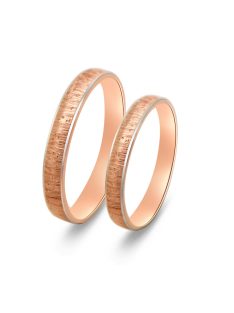 Arany karikagyűrű pár C11488rf rozé és fehér arany