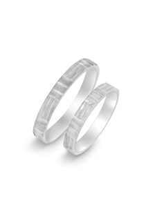 Arany karikagyűrű pár C11553f fehér arany