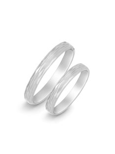 Arany karikagyűrű pár C11554 fehér arany