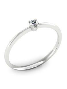 Gyűrűguru eljegyzési gyűrű  0.07ct gyémánttal E121 