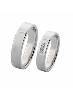 Arany karikagyűrű pár G1422gyf cirkóniával fehér arany