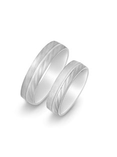 Arany karikagyűrű pár G3673f fehér arany