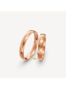 Arany karikagyűrű pár HU35R 3,5 mm rozé arany