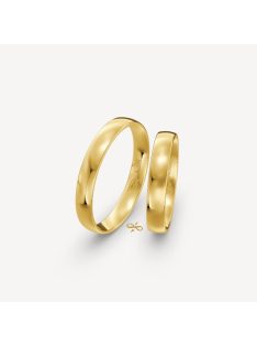 Arany karikagyűrű pár HU35S 3,5 mm sárga arany