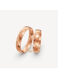 Arany karikagyűrű pár HU45R 4,5 mm rozé arany