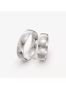 Arany karikagyűrű pár HU55F 5,5 mm fehér arany