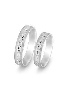 Arany karikagyűrű pár HUM1160F fehér arany