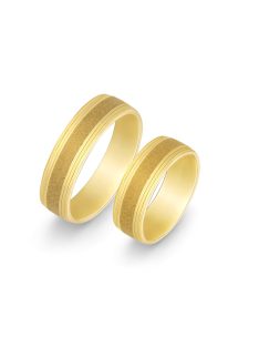 Arany karikagyűrű pár HU M381S sárga arany