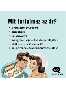   Arany karikagyűrű pár HU RA3410gyfr cirkóniával fehér és rozé arany