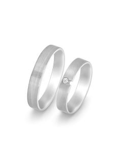   Arany karikagyűrű pár HU RA405Fgy cirkóniával fehér arany