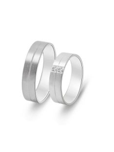   Arany karikagyűrű pár ISF72-60496fc cirkónival fehér arany