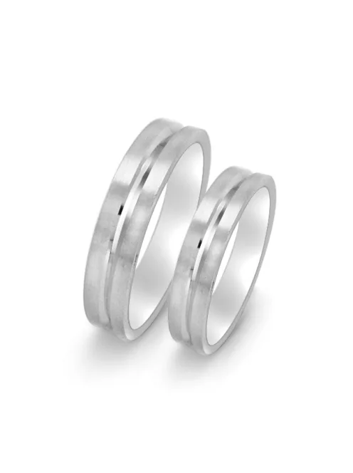 Arany karikagyűrű pár ISF72-60799f fehér arany