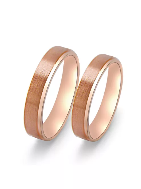 Arany karikagyűrű pár ISF72-60808r rozé arany