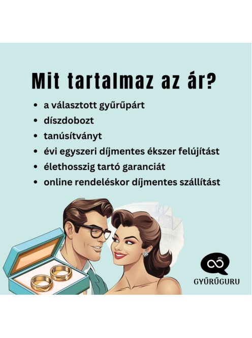 Arany karikagyűrű pár ISF72-60922frf fehér és rozé arany