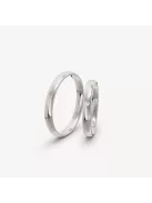 Arany karikagyűrű pár 0,015ct Classic LF1-3MM fehér arany
