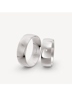   Arany karikagyűrű pár Classic LF1-7MMgyf cirkóniával fehér arany