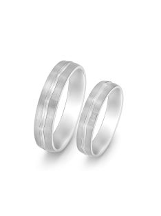 Arany karikagyűrű pár M1162F fehér arany