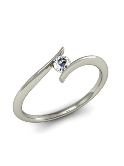 Gyűrűguru eljegyzési gyűrű  0.07ct H/SI gyémánttal MX039 