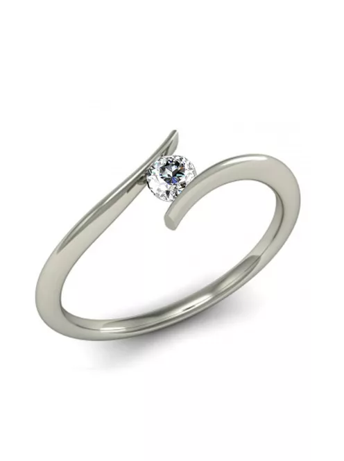 Gyűrűguru eljegyzési gyűrű  0.07ct I/SI gyémánttal MX039 