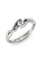 Gyűrűguru eljegyzési gyűrű 0.1ct szintetikus gyémánttal MX040 