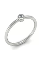 Gyűrűguru eljegyzési gyűrű  0.07ct szintetikus gyémánttal MX047 