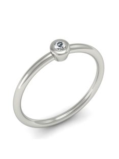   Gyűrűguru eljegyzési gyűrű  0.07ct szintetikus gyémánttal MX047 