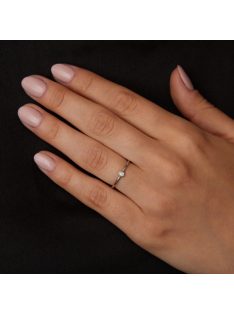   Gyűrűguru eljegyzési gyűrű  0.07ct szintetikus gyémánttal MX047 