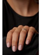 Gyűrűguru eljegyzési gyűrű  0.07ct szintetikus gyémánttal MX047 
