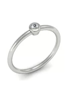 Gyűrűguru eljegyzési gyűrű  0.07ct I/SI gyémánttal MX047 