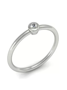   Gyűrűguru eljegyzési gyűrű  0.07ct I/SI gyémánttal MX047 