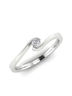   Gyűrűguru eljegyzési gyűrű  0.07ct szintetikus gyémánttal MX049 