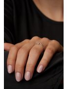 Gyűrűguru eljegyzési gyűrű  0.07ct szintetikus gyémánttal MX049 
