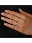 Gyűrűguru eljegyzési gyűrű  0.07ct szintetikus gyémánttal MX049 