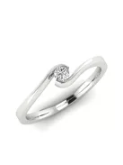 Gyűrűguru eljegyzési gyűrű  0.07ct I/SI gyémánttal MX049 