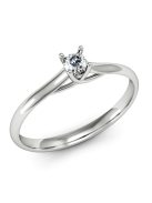 Gyűrűguru eljegyzési gyűrű  0,07Ct szintetikus gyémánttal MX062 