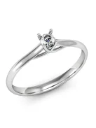 Gyűrűguru eljegyzési gyűrű  0,07Ct szintetikus gyémánttal MX062 