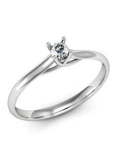   Gyűrűguru eljegyzési gyűrű  0,07Ct szintetikus gyémánttal MX062 