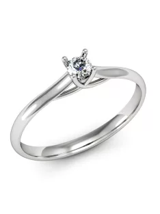   Gyűrűguru eljegyzési gyűrű  0,07Ct szintetikus gyémánttal MX062 