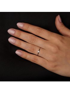   Gyűrűguru eljegyzési gyűrű  0,07Ct szintetikus gyémánttal MX062 