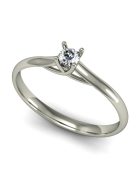 Gyűrűguru eljegyzési gyűrű  0,07Ct szintetikus gyémánttal MX062 