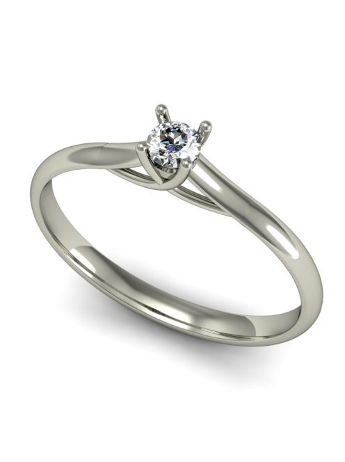 Gyűrűguru eljegyzési gyűrű  0,07Ct szintetikus gyémánttal MX062 