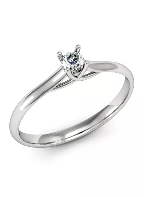 Gyűrűguru eljegyzési gyűrű  0.07ct I/SI gyémánttal MX062 