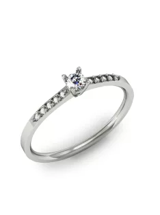   Gyűrűguru eljegyzési gyűrű 0.1ct szintetikus gyémánttal MX068 