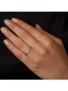   Gyűrűguru eljegyzési gyűrű 0.1ct szintetikus gyémánttal MX068 