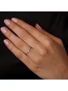 Gyűrűguru eljegyzési gyűrű 0.1ct szintetikus gyémánttal MX068 