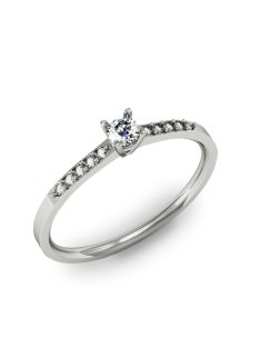   Gyűrűguru eljegyzési gyűrű 0.1ct H/SI gyémánttal MX068 