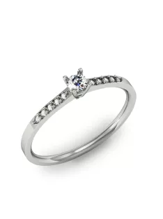   Gyűrűguru eljegyzési gyűrű 0.1ct I/SI gyémánttal MX068 